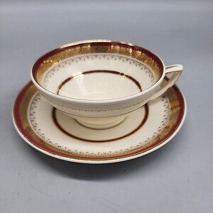 Royal Crown Myotts Stanfordshire The Crowning King Edward VIII Tea Cup Saucer
